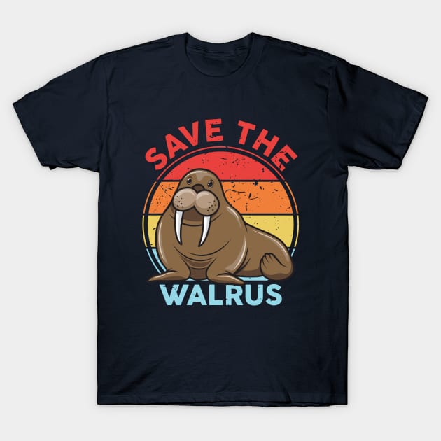 Save The Walrus T-Shirt by ARTGUMY